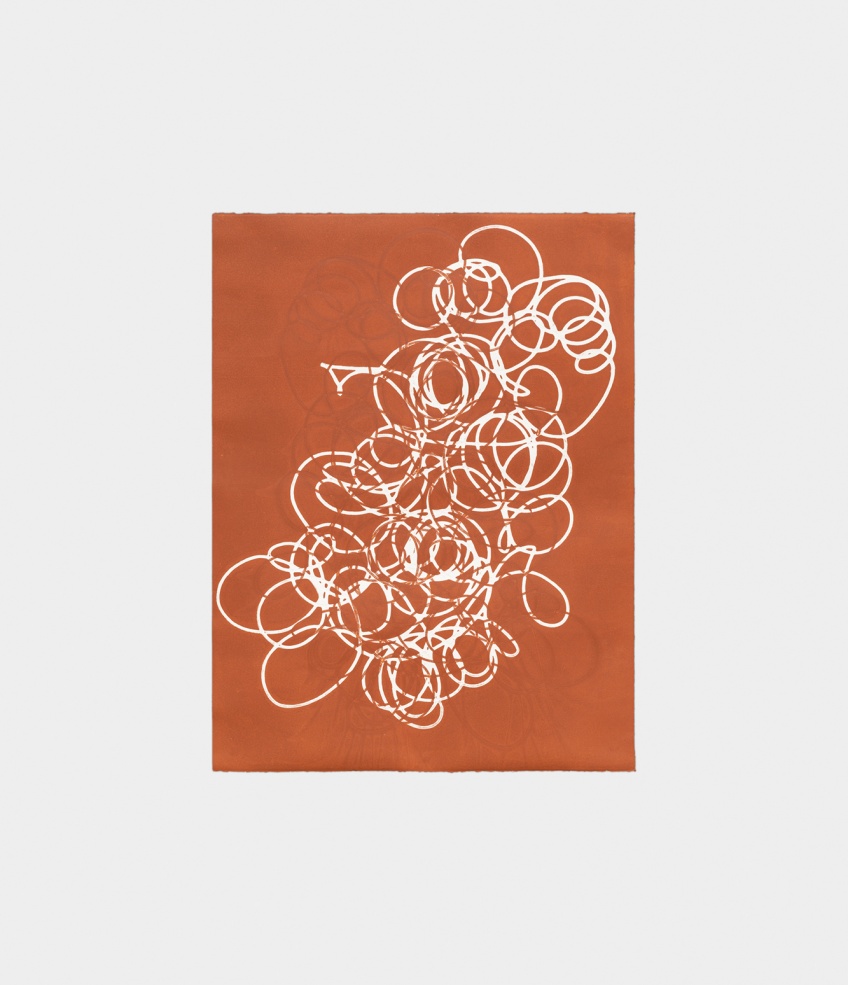 Rust Silence, 2014, collografia, 108 x 81 cm 