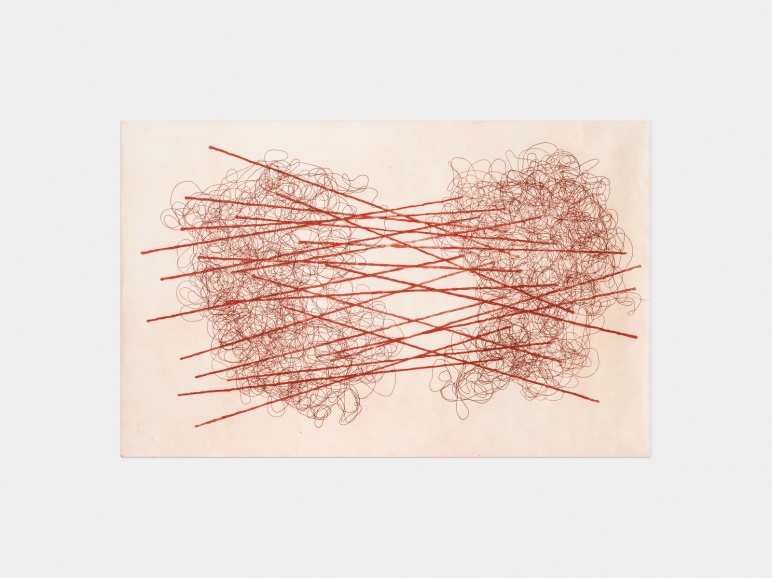 Diluvianamente, 2014, colografia sobre seda, 102 x 155,5 cm 